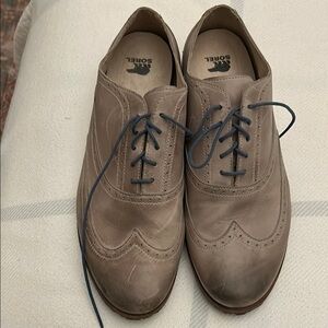 Sorel Men's Taupe Leather Oxfords